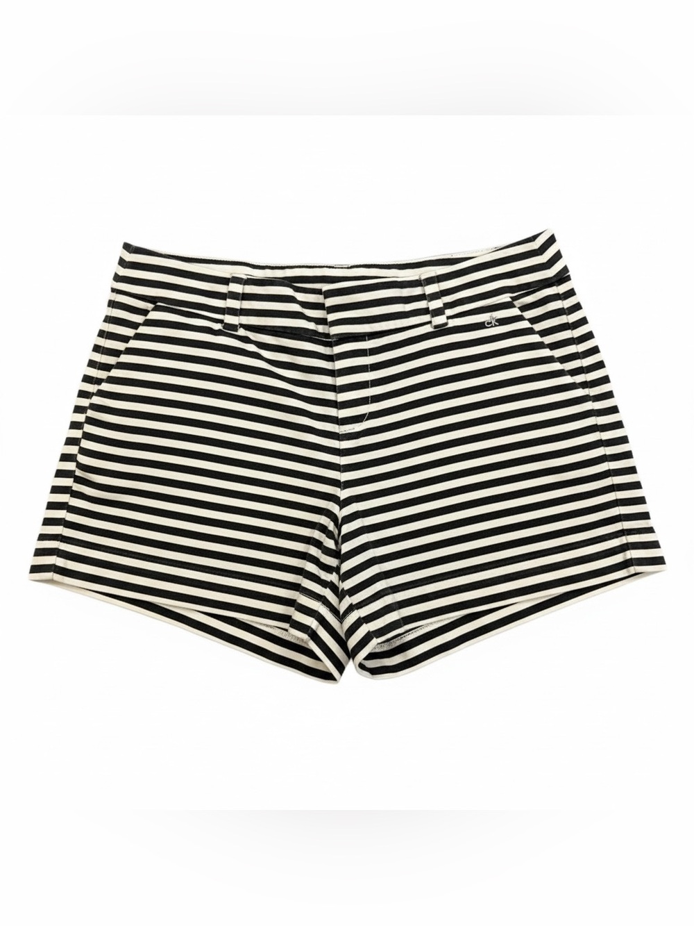 Calvin Klein Black & White Striped Women’s Shorts